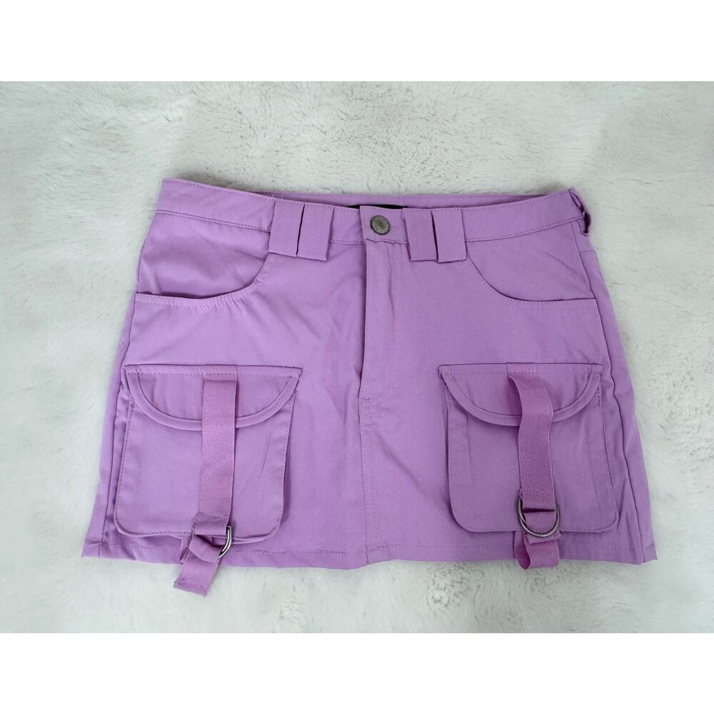 Forever 21 Lilac Cargo Utility Mini Skirt NWT Small